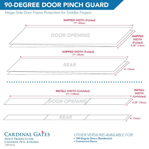 PinchNot Finger Shield for 90 Degree Doors - Set