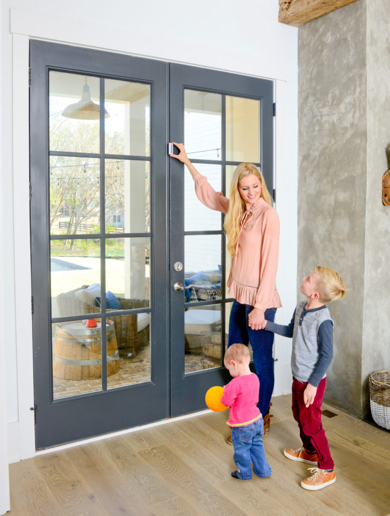 Door Reinforcement Lock Childproof Door Guardian with 4 Screws for Inward Swinging Door-Add Extra,High Security to Your Home|Prevent Unauthorized Entry-3 Stop,Aluminum Construction