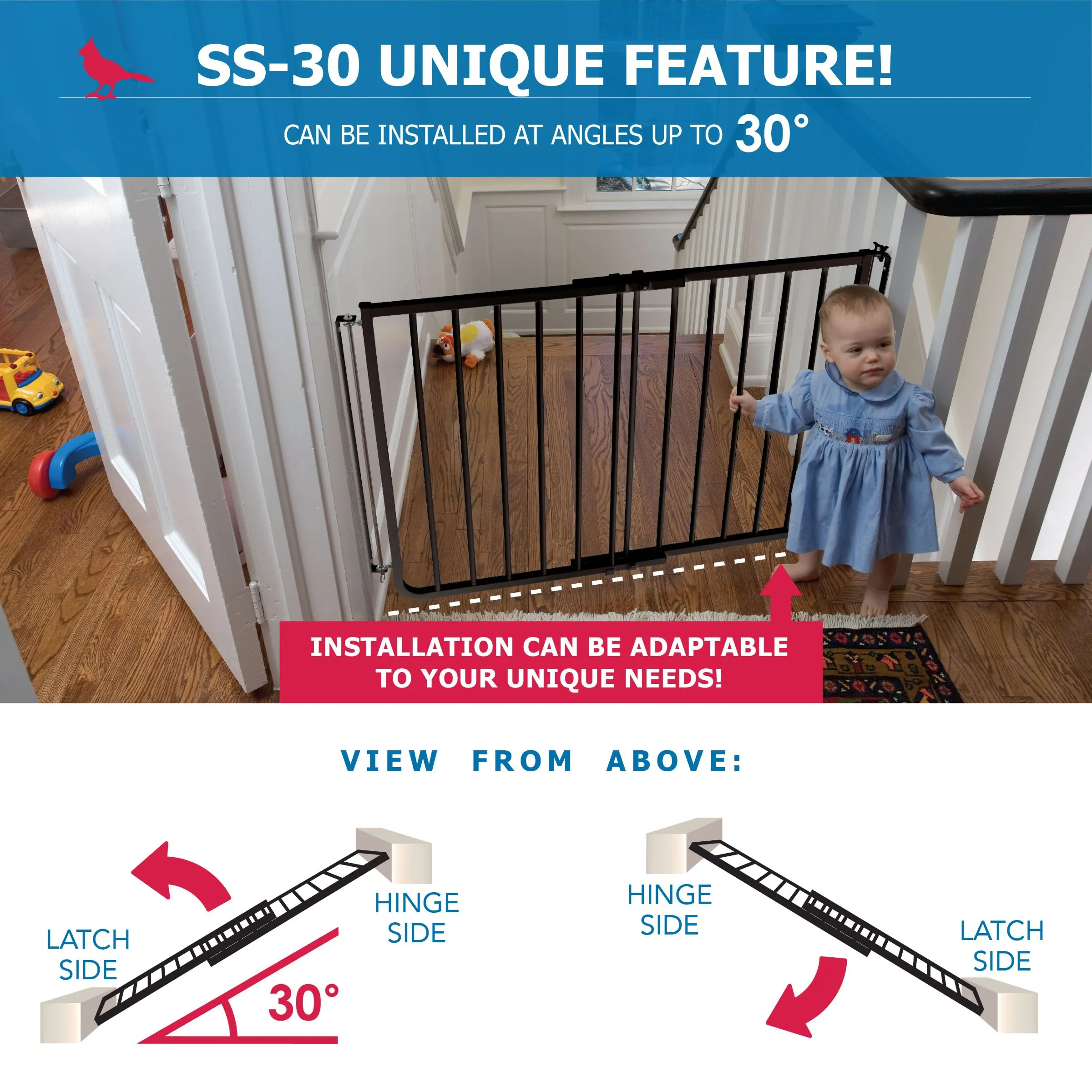Stairway Special Safety Gate (Model SS-30)