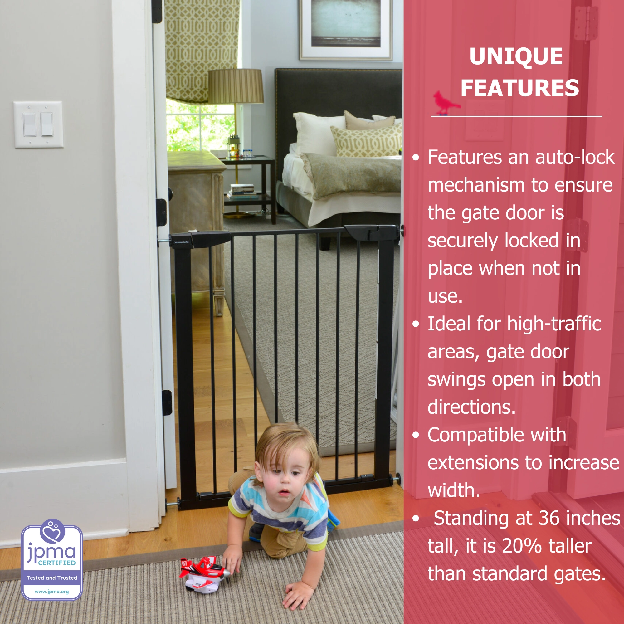 Extra Tall Premium Pressure Gate (Model XTPPG)