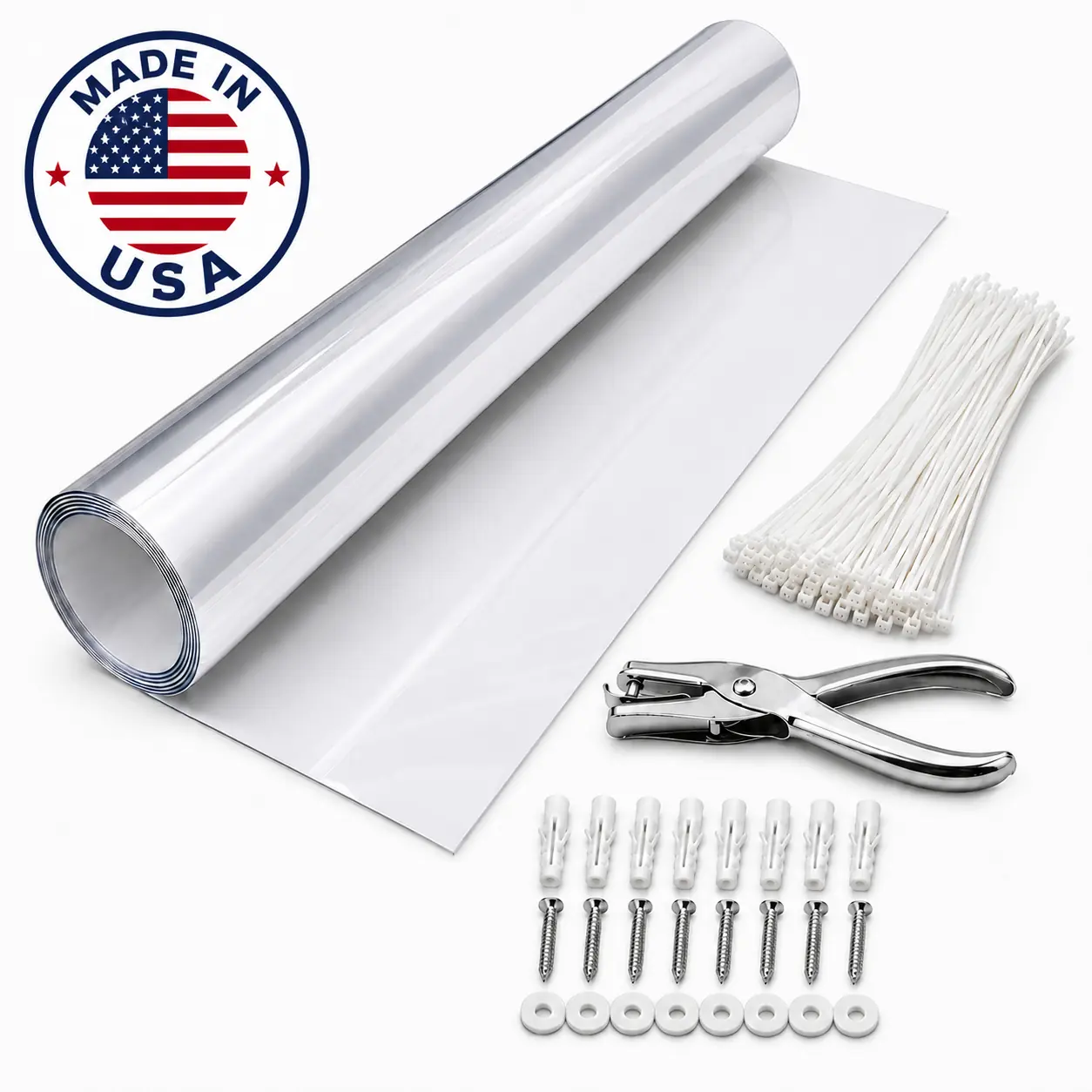 Cardinal Gates Banister Shield for Stair Railings, Crystal Clear PETG Safety Barrier for Babies, Toddlers & Pets, Cut-to-Fit Indoor Banister Guard, 33" x 15', Made in USA