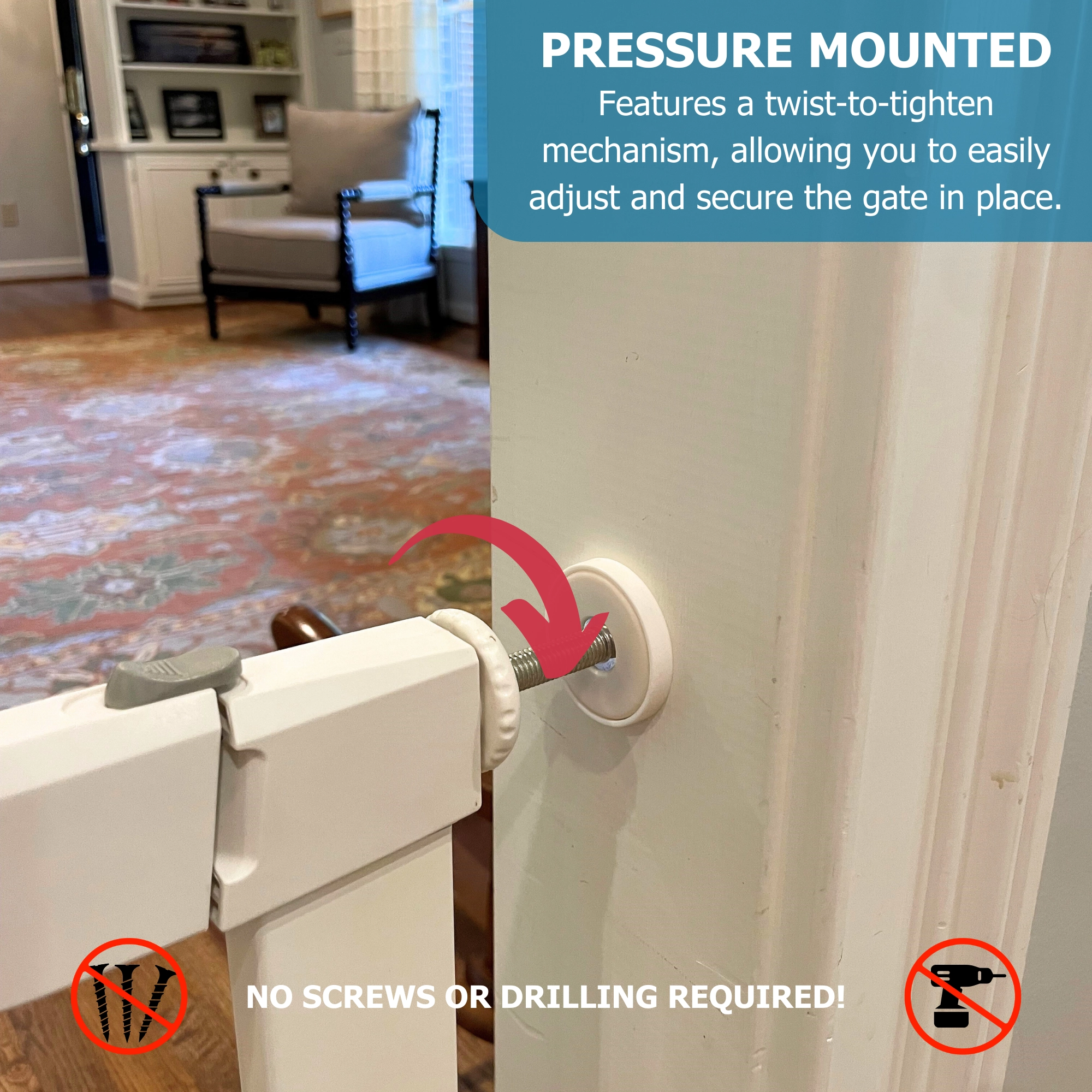 Extra Tall Premium Pressure Gate (Model XTPPG)