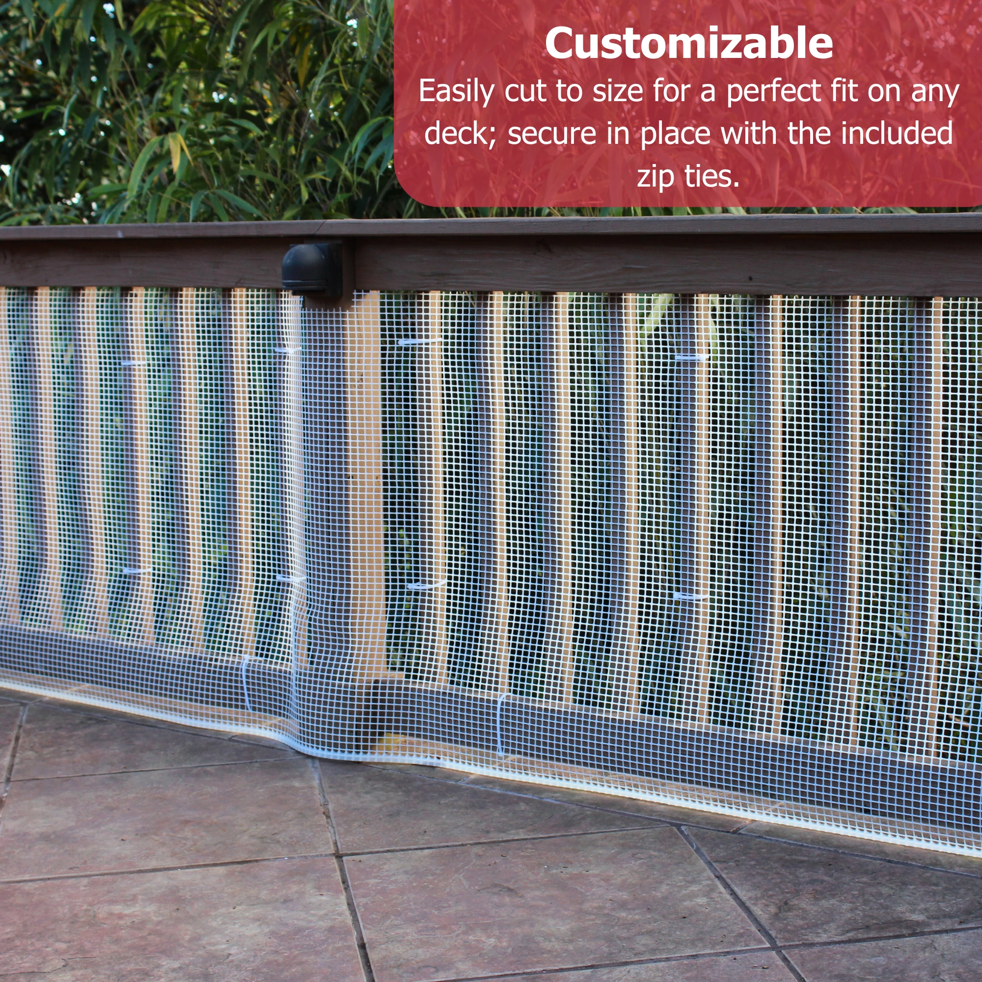 Heavy-Duty Outdoor Deck Netting (Model DSHD)