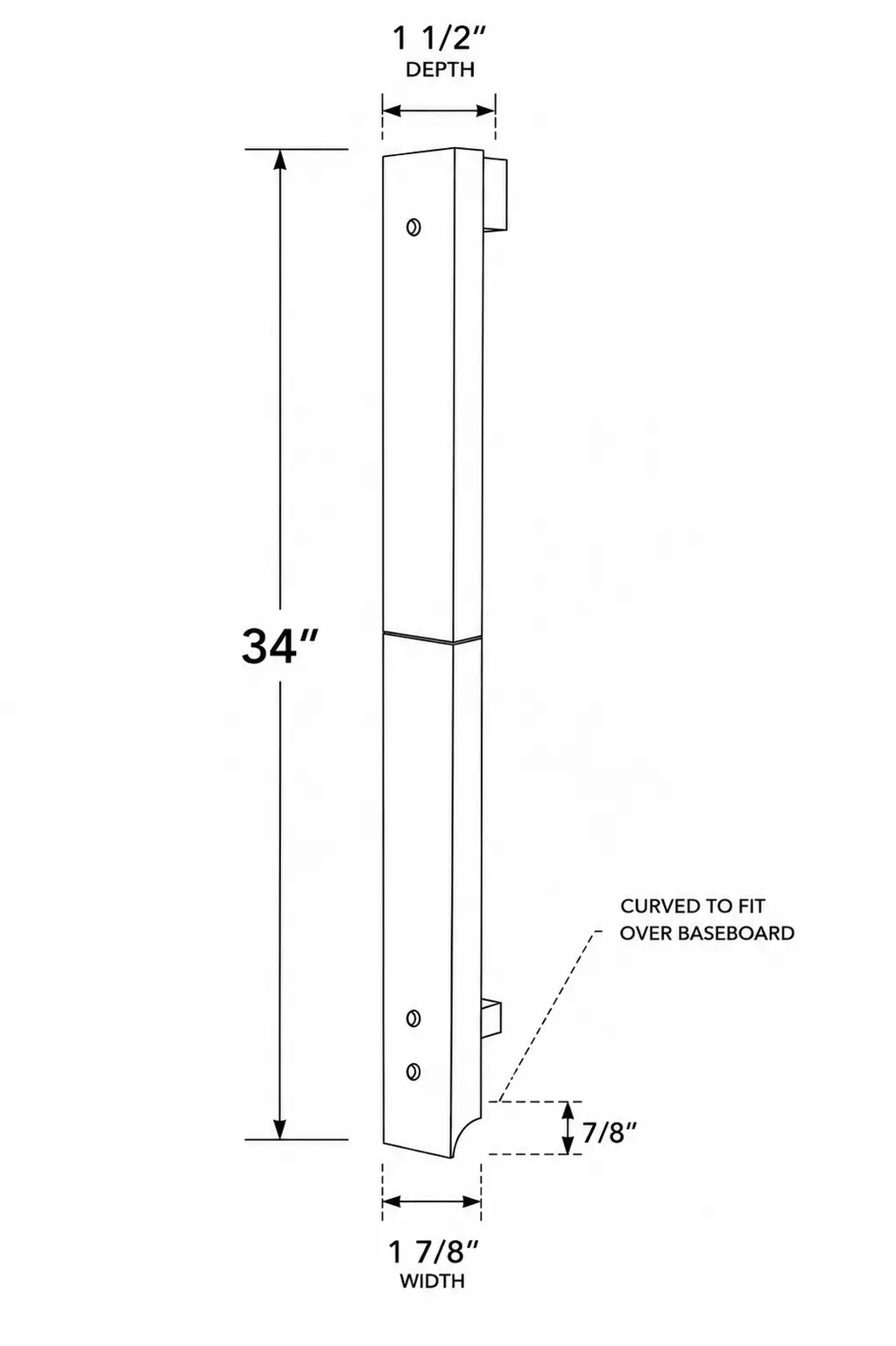 Universal Baseboard Kit