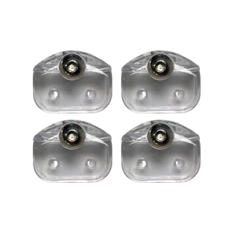 Qdos Crystal Hardware Door Panel Clamps with Screws (4-Pack)